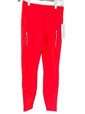 ATHLETA Ultra High Rise Elation Tight Small Red Cardinal #502359 NEW